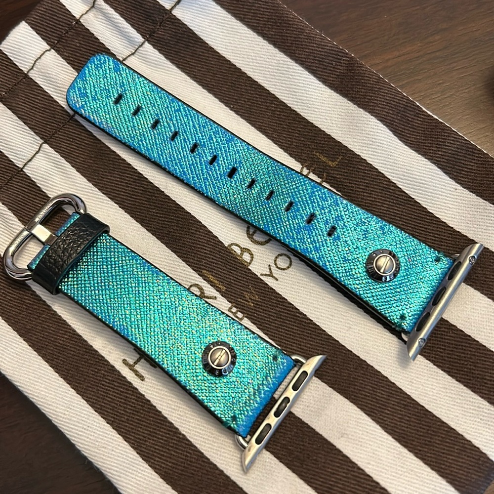 Henri Bendel Petrol iridescent Apple Watch band